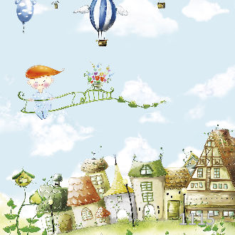 Сказочный городок с воздушными шарами