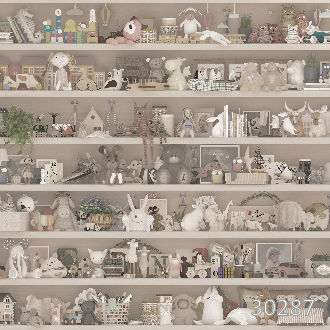 Полки с игрушками