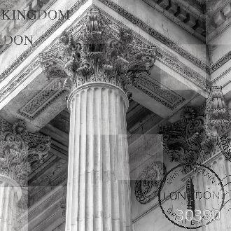 Коллаж с колоннами