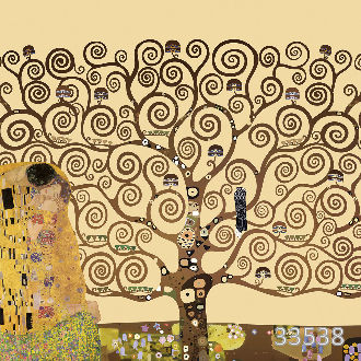 Дерево. Поцелуй. Климт