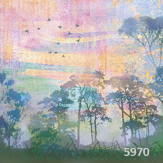 Shades. Birds and forest